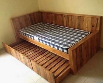 Pallet couches made from old Wood