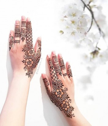 backhand full mehndi design ideas on sensod