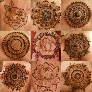 tikki mehndi design ideas