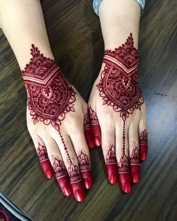 redish mehndi designs