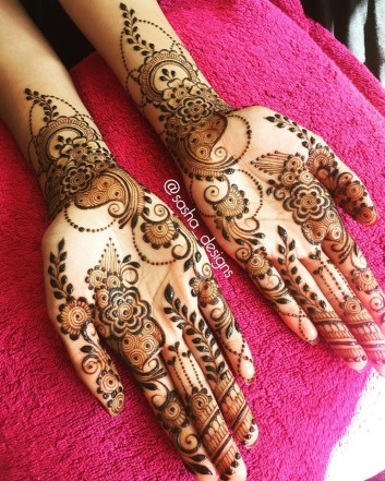 both hands mehndi designs