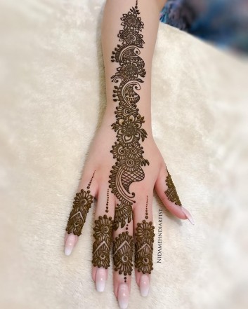 stylish mehndi design ideas