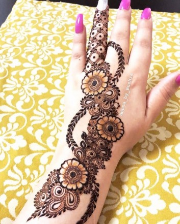 backhand traditional mehndi design ideas