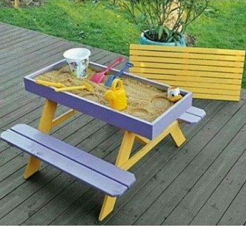 pallet kids play table ideas