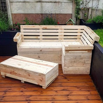 Awesome pallet furniture bench and table ideas