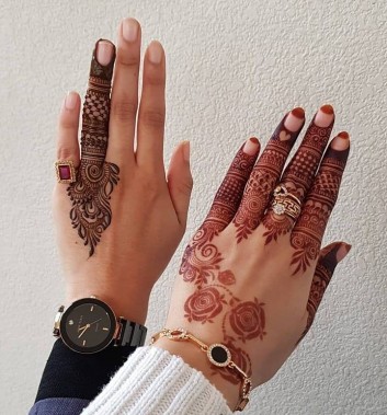 creative backhand easy mehndi designs