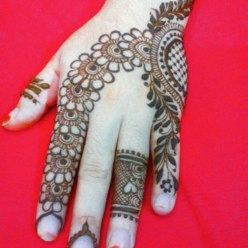 Easy and simple Arm henna mehndi design tutorial