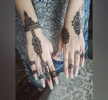 really simple backhand mehndi designs