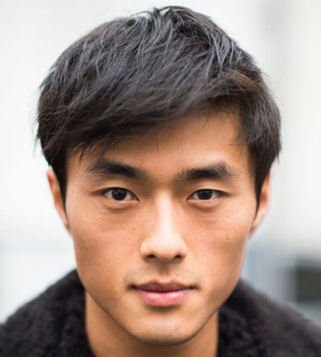 Medium Top with Short Sides Asian Hairstyles for Men