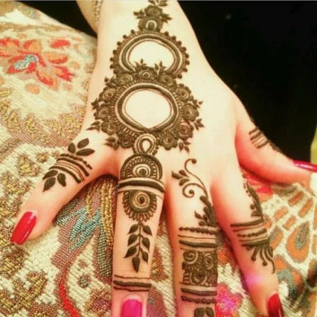 Outstanding Mehndi Art on Fingers on new year