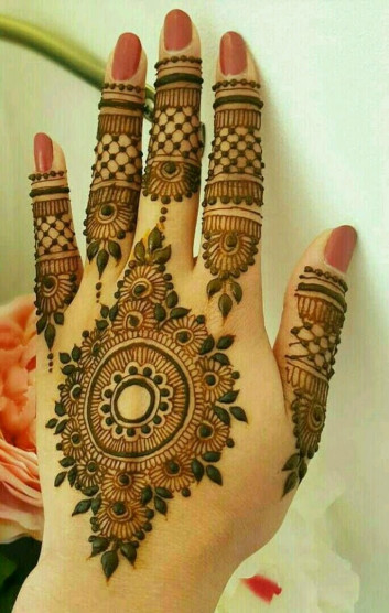 unique Simple Mehndi Designs for back Hands 2018