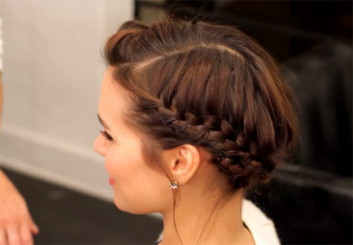 Braided Donut Hairstyles For Short Hair-Medium Length Hair