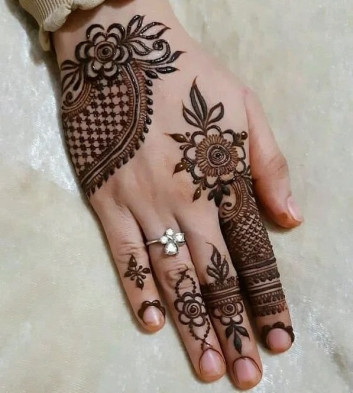 indian Mehndi design for the new year