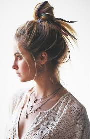 Messy Bun Hairstyles For Medium hair 