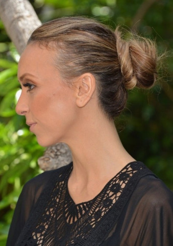 Ear Buns Hairstyles For Medium hair 