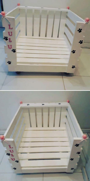 Pallet pet bed