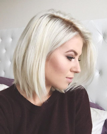 Platinum-blonde Short Bob Haircuts & Hairstyles for Women