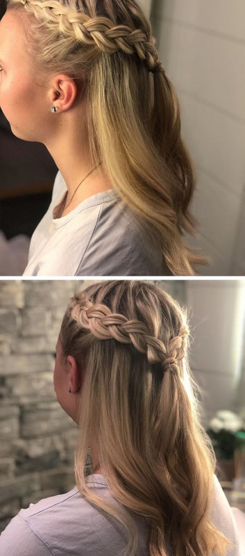 Long Braided hairstyle