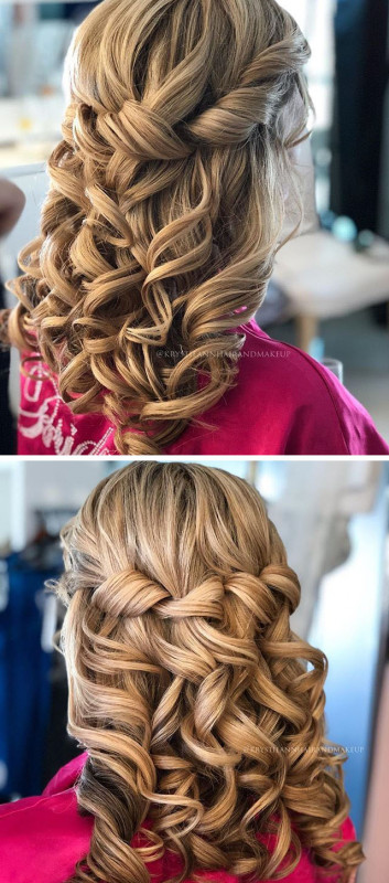 Bridal curly women hairstyles