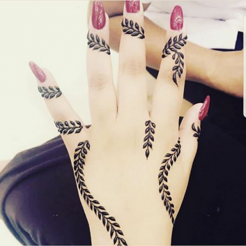 very simple eid mehndi design ideas