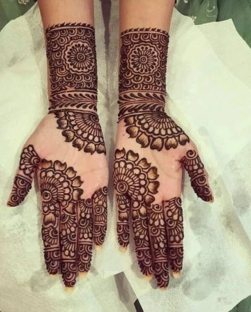 Full fronthand mehndi designs for women