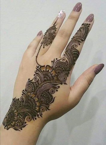 easy to make mehndi design