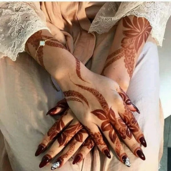 awesome hands mehndi design