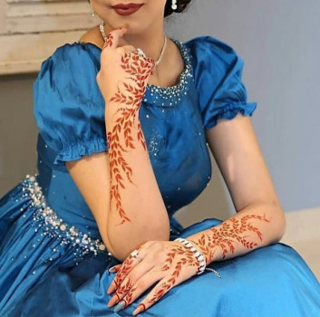 girls arm mehndi design ideas