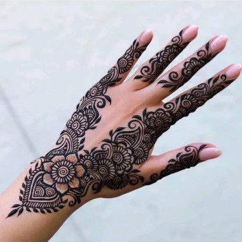 Leaves Henna designs