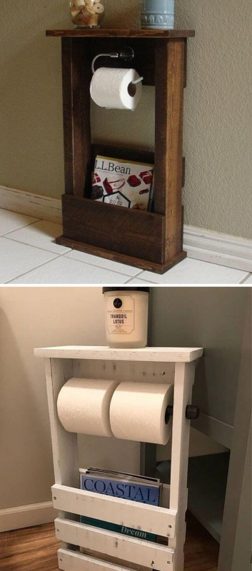 Pallet toilet paper crafts