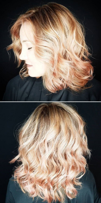 Mix Multi-Layered Hairstyles for Medium Hair