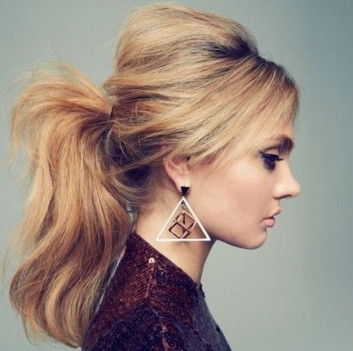 Puffy Half Pony Hairstyles For Medium hair 