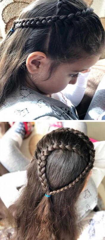 Little girl Simple hairstyle ideas