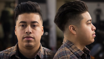 Taper Slick Back Asian Hairstyles for Men