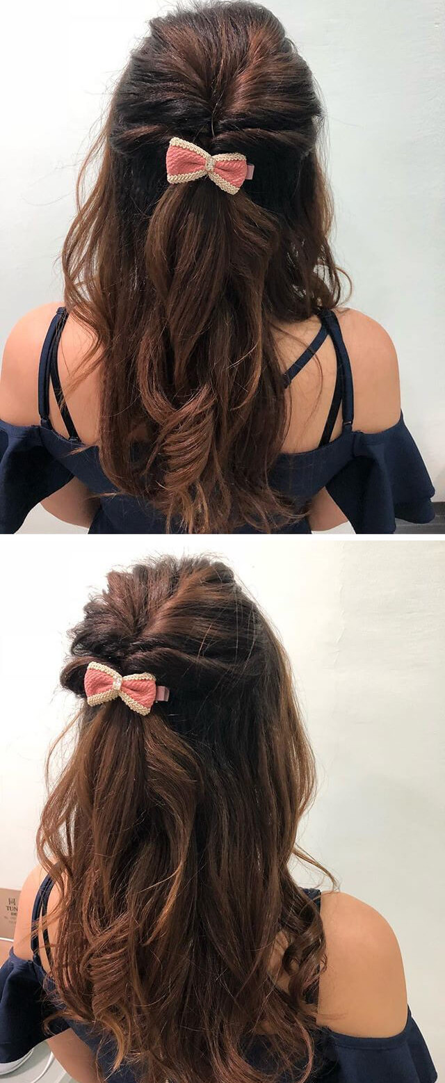 ☆7 EASY, QUICK EVERYDAY HAIRSTYLES FOR LONG HAIR, FOR MEDIUM HAIR | HALF-UP  HAIRSTYLE UPDO with NO HEAT | Tina - MakeupWearables L.'s (makeupwearables)  Photo | Beautylish