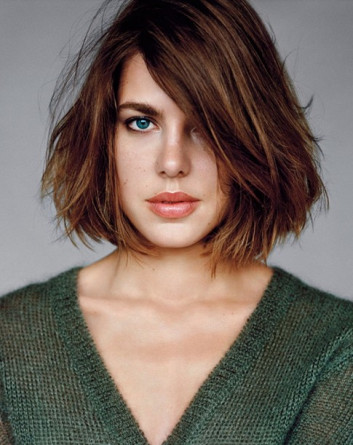 Messy Straightened Look Hairstyles For Medium hair 