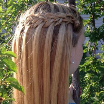 Faux Waterfall Hairstyles for Little Girls