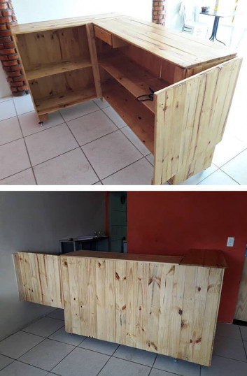 Pallet storage table