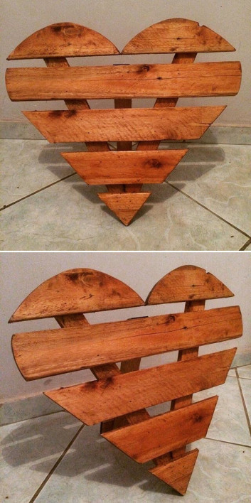 Pallet heart art