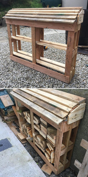 Pallet outdoor cabin for woods