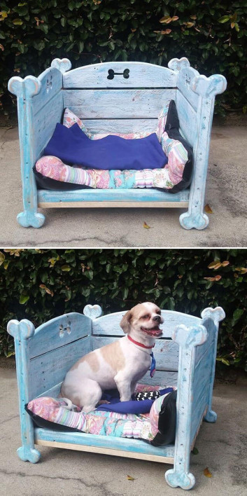 Pallet pet bed