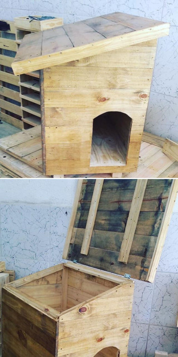 Pallet dog house