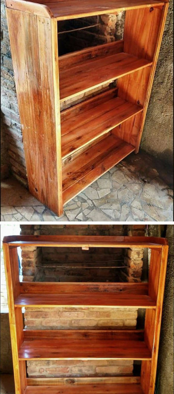 Pallet furniture shelf