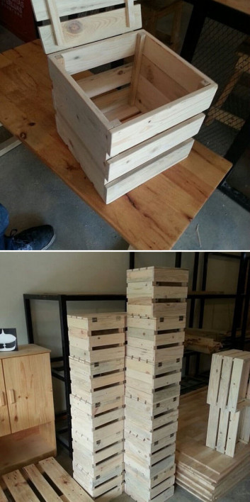 Pallet storage box