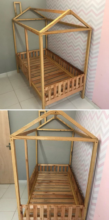 Pallet kid bed furniture