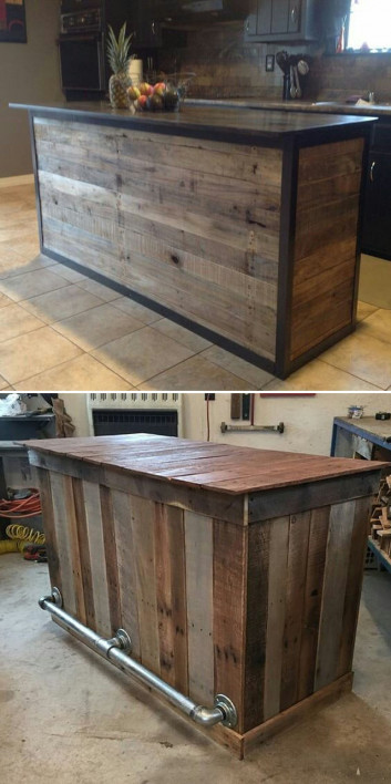 Pallet outdoor bar