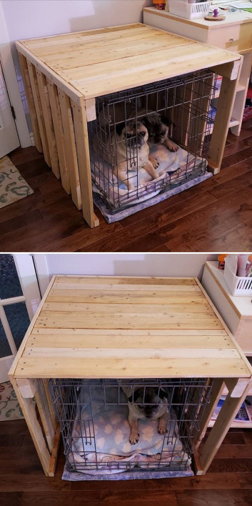 Pallet pet bed