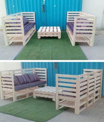 Pallet outdoor furniture ideas