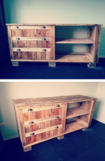 Pallet side cabinet