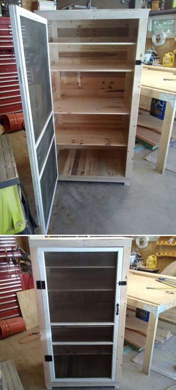 easy to make Pallet storage ideas